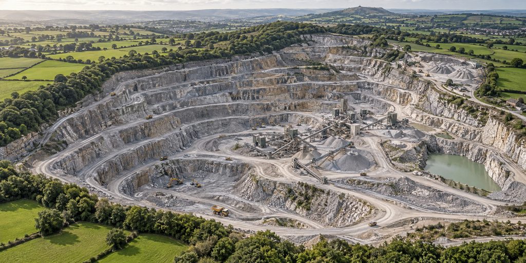 aggregate quarry site for Modern aggregate production
