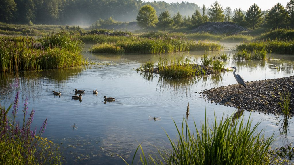 former sand and gravel pits support wetland diversity